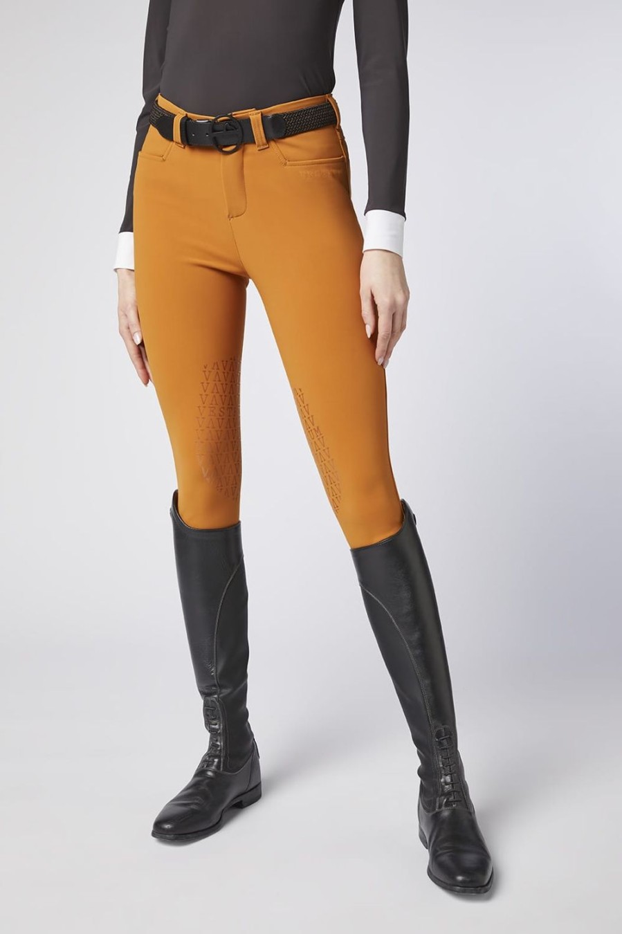 Donne Vestrum | Pantaloni Da Equitazione Da Donna Syracuse Con Impugnatura Al Ginocchio Curcuma