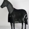 Cavallo Vestrum | Coperta Antimosche A Rete Bergamo Con Cotone A Nido D'Ape Nero/Nero/Argento