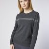 Donne Vestrum | Maglione Girocollo Da Donna Prantach Grigio Scuro/Grigio Medio